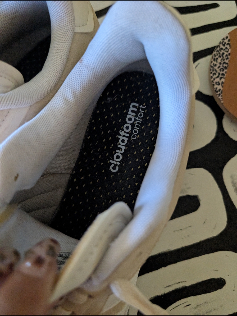 adidas Suede Casual Sneakers in Light Beige and White - Picture 3 of 8